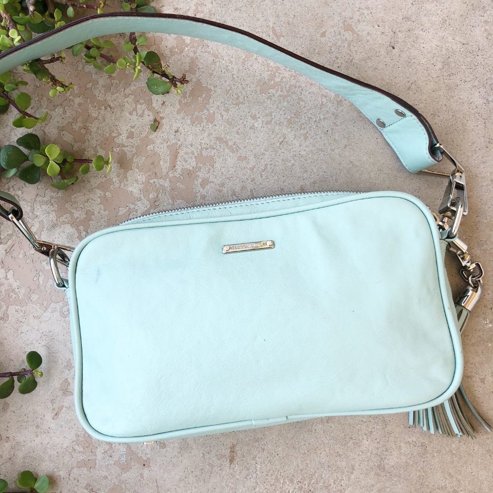 Rebecca Minkoff Turquoise Envelope Shoulder Bag - Picture 4 of 8